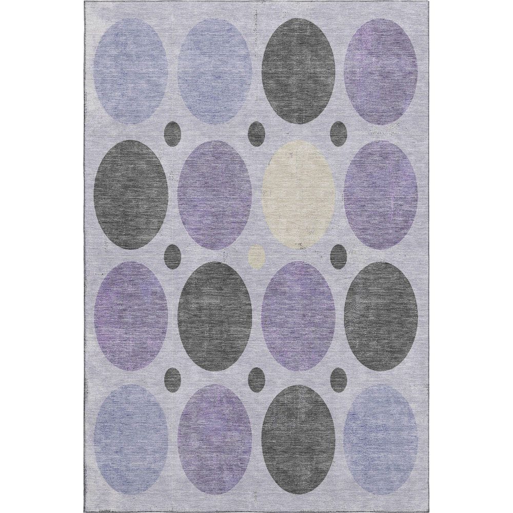 Mayfield Premium Machine Washable Abstract AMF1949 Lavender 9 ft. x 12 ft. Area Rug price history on PriceWatchPro
