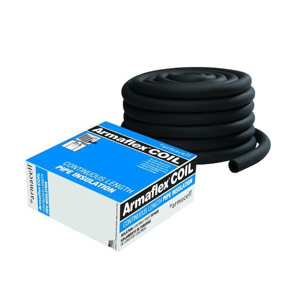 Armaflex 3/4 in. x 1/2 in. x 75 ft. Continuous Coil Pipe Insulation  APC07812R - The Home Depot
