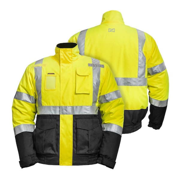 MOBILE WARMING Men's XXX-Large Hi-Vis Work Heated Jacket with (1) 7.4-Volt  Battery and Charger MWJ19M04-10-07 - The Home Depot