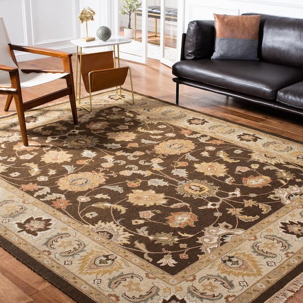 Sumak 10 X 14 Brown/Beige Oriental Area Rug
