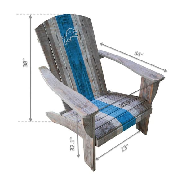 IMPERIAL Detroit Lions Wooden Adirondack Chair IMP 511-1018 - The