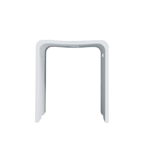 CARE 15.35 in. L x 11.42 in. W x 17.32 in. H Freestanding Acrylic Tub/Shower Seat in White