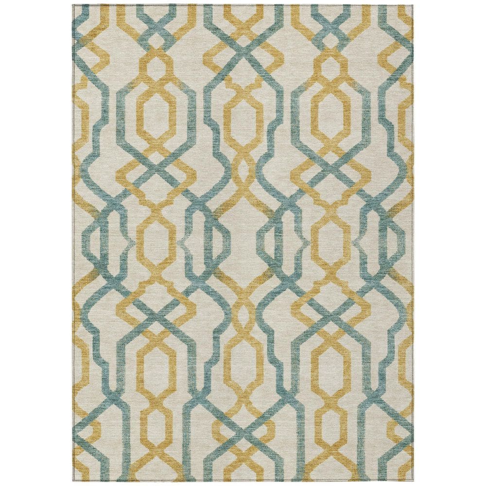 Chantille Machine Washable Indoor/Outdoor Abstract ACN2970 Ivory 10 ft. x 14 ft. Area Rug price history on PriceWatchPro