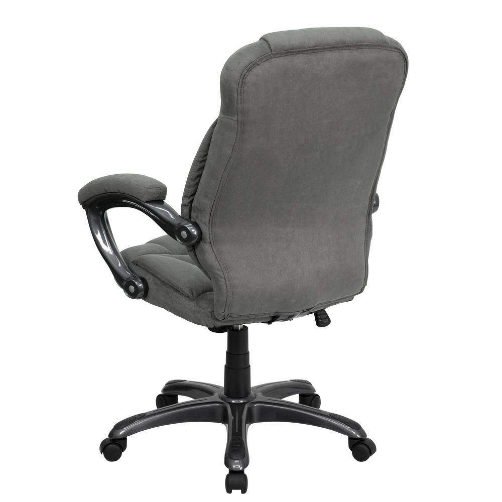 Gray Microfiber High Back Ergonomic Executive Swivel Chair