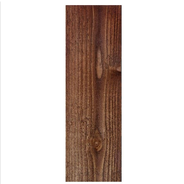 Alta Forest Products 5/8 in. x 5-1/2 in. x 6 ft. Pecan Stained Douglas Fir Flat Top Fence Picket