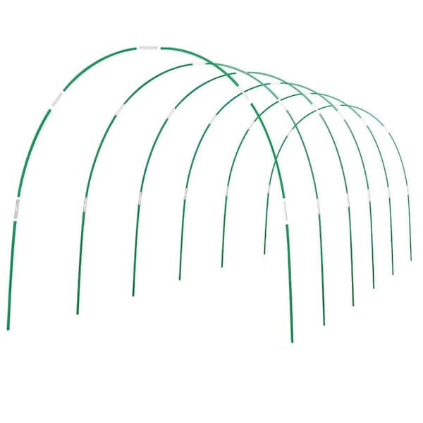 .N/A 8 ft. Rust-Free Fiberglass Garden Hoops Frame for Netting Raised Bed Plant Shade Cloth Row Cover 36-Pack