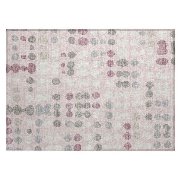 Chantille Machine Washable Indoor/Outdoor Abstract ACN2981 Pink 2 ft. x 3 ft. Accent Rug