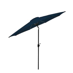 9 ft. Aluminum Market Patio Umbrella in Midnight Blue