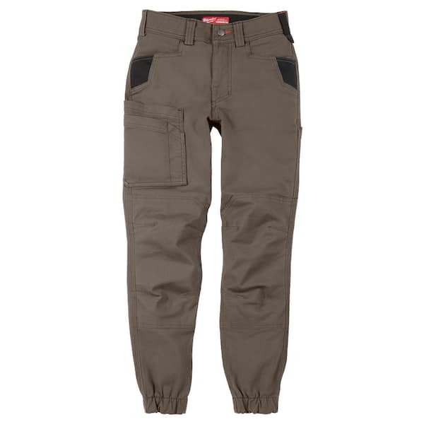 パンツ 2WAY Creek Powerline Sport Utility Pant Milwaukee Women's Size 18 Brown GRIDIRION Double Knee Jogger Work
