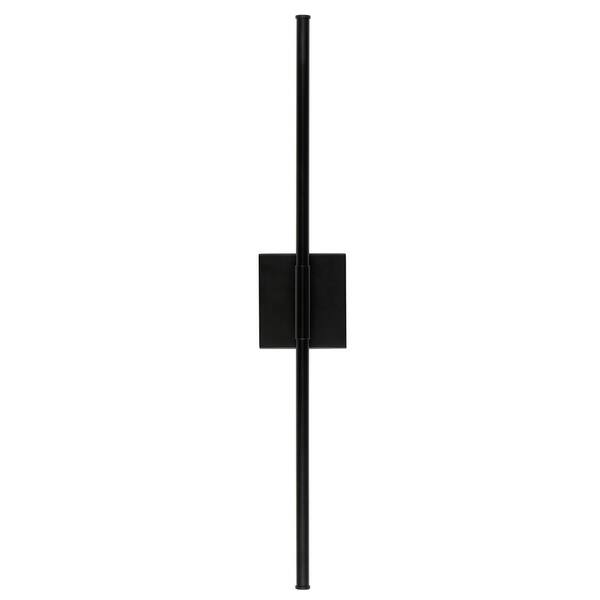 JONATHAN Y Makena 28 in. 1-Light Black Metal Dimmable