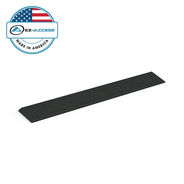 TRANSITIONS Angled Entry Mat, Black, . 75- in.