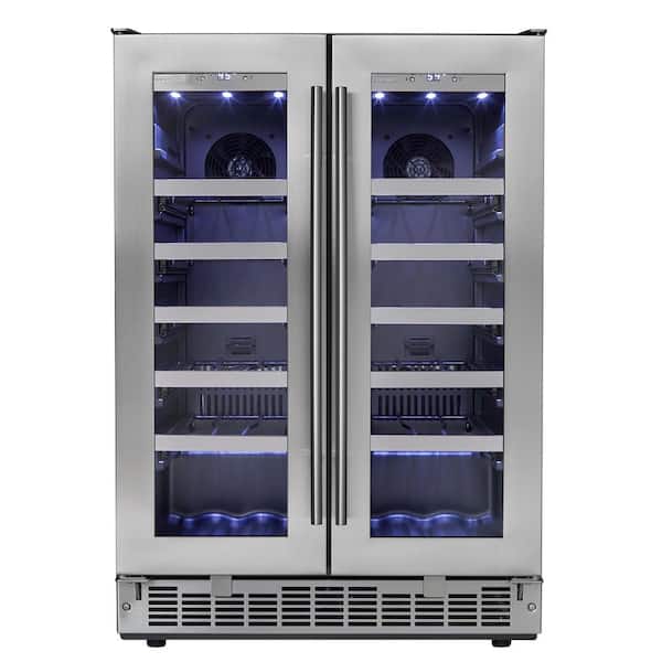 Silhouette Professional 19.44 in. 38-Bottle Freestanding Dual-Zone Wine Cooler
