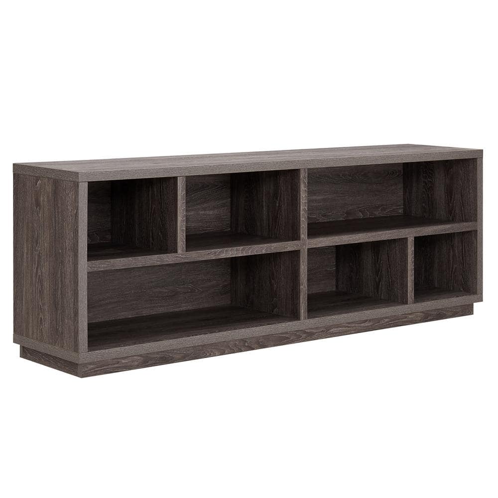 Meyer&Cross Bowman 70 in. Burnished Oak TV Stand Fits TV's up to 75 in. TV1187 The Home Depot