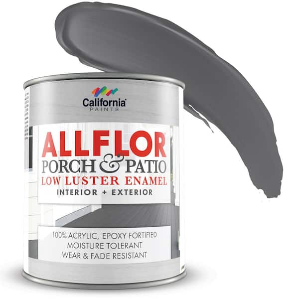 1 quart Battleship Gray ALLFLOR Porch and Floor Enamel Paint