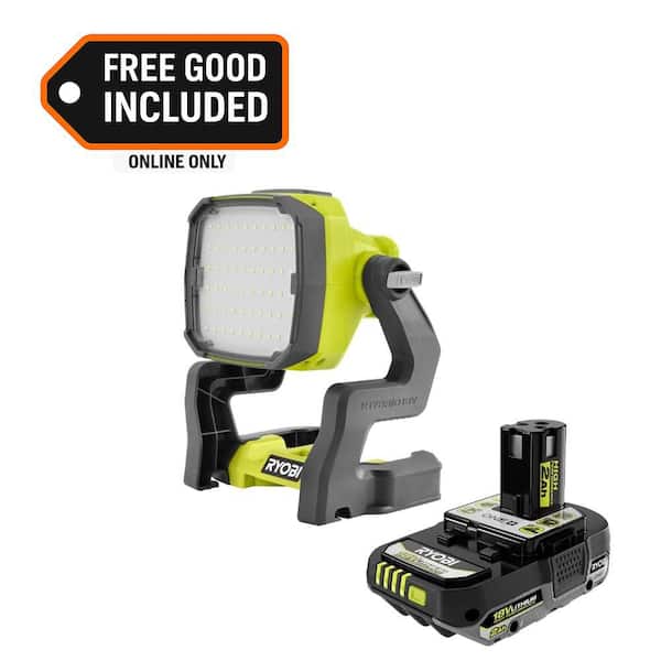 ONE+ 18V Hybrid LED Work Light with FREE 2.0 Ah HIGH PERFORMANCE Battery