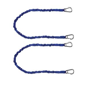 BoatTector High-Strength Line Snubber and Storage Bungee, Value 2-Pack - 36 in. with Medium Hooks, Blue