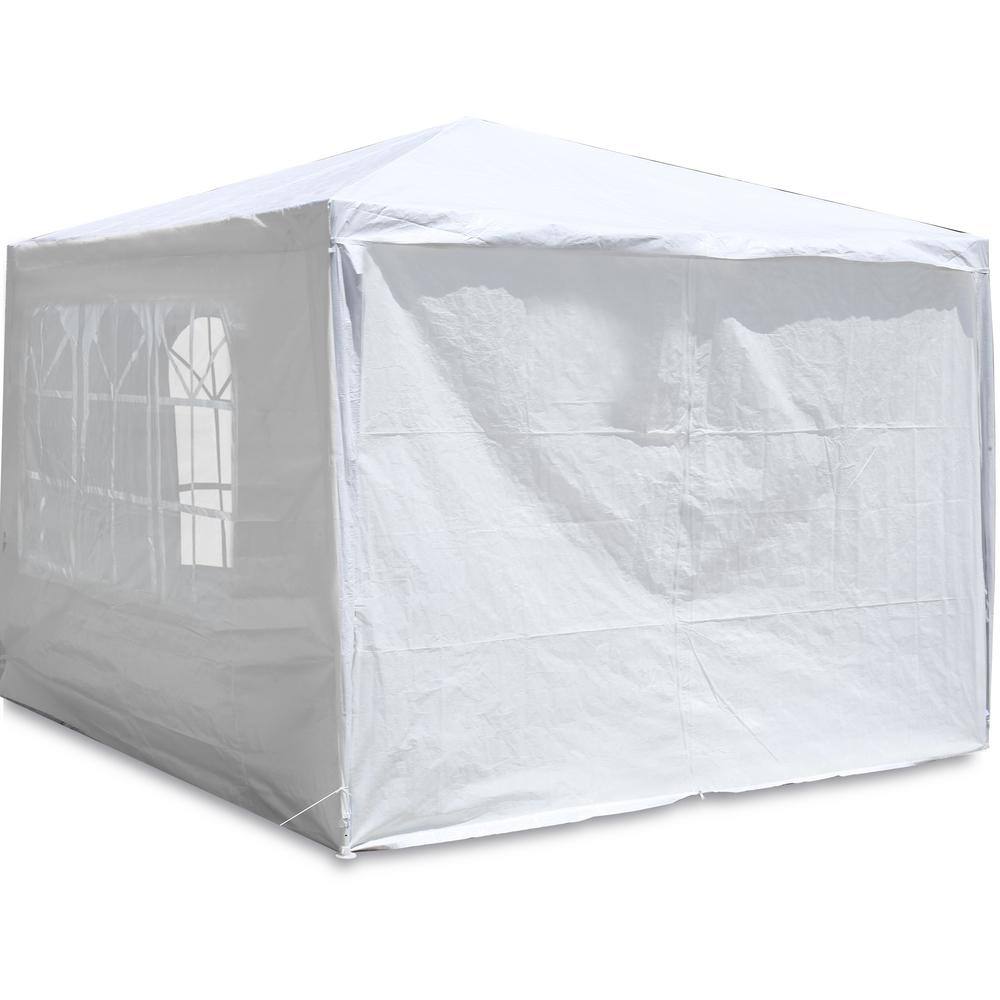 White 10x10 Heavy Duty Party Tent with Removable Walls
