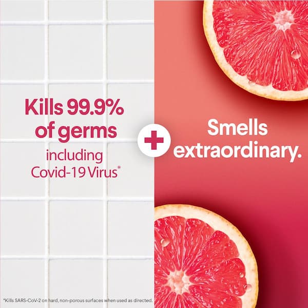 Scentiva 75-Count Tahitian Grapefruit Splash Bleach Free Disinfecting Cleaning Wipes