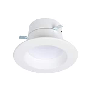 RL4 Series 4-inch recessed LED retrofit module Selectable CCT and Lumens, Integrated LED Matte white