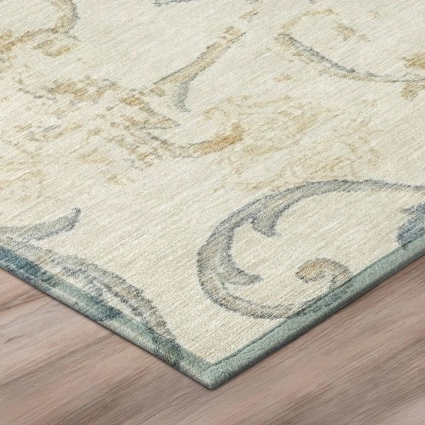Chantille Machine Washable Indoor/Outdoor Abstract ACN3012 Linen 2 ft. x 3 ft. Accent Rug