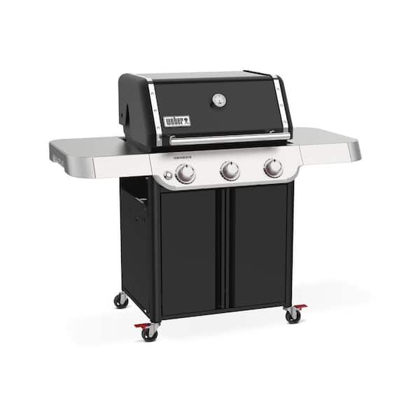 Weber Genesis E-315 3-Burner Propane Gas Grill in Black with Cast