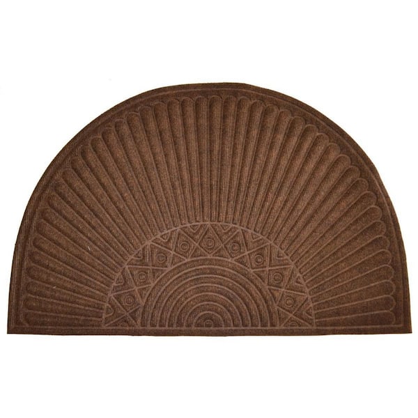 36 in. x 24 in. Brown Synthetic Outdoor Door Mat