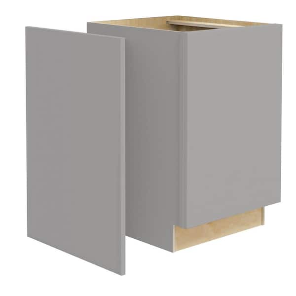 Hargrove 0.75 in. W x 24 in. D x 34.5 in. H Base Matching End Panel in Veiled Gray