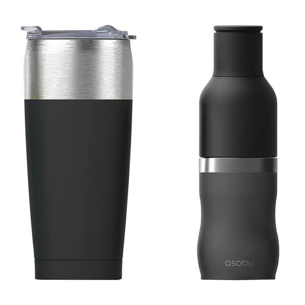 ASOBU 2-Piece 20 oz. Tied Tumbler and Frosty Drink Insulated Bottle Holder