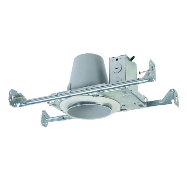 HALO E26 4 in. Steel Recessed Lighting Housing for New Construction Ceiling, Non-IC, Air-Tite with Adjustable Socket Bracket