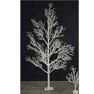96 in. White Artificial Deadwood Twig Tree