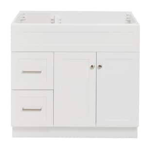 Hamlet 36 in. W x 21.5 in. D x 34.5 in. H . Bath Vanity Cabinet without Top in White