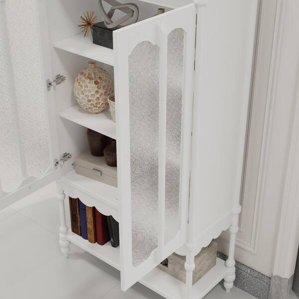 Reviews for FUFU&GAGA White 62.2 in. H Accent Cabinet Office