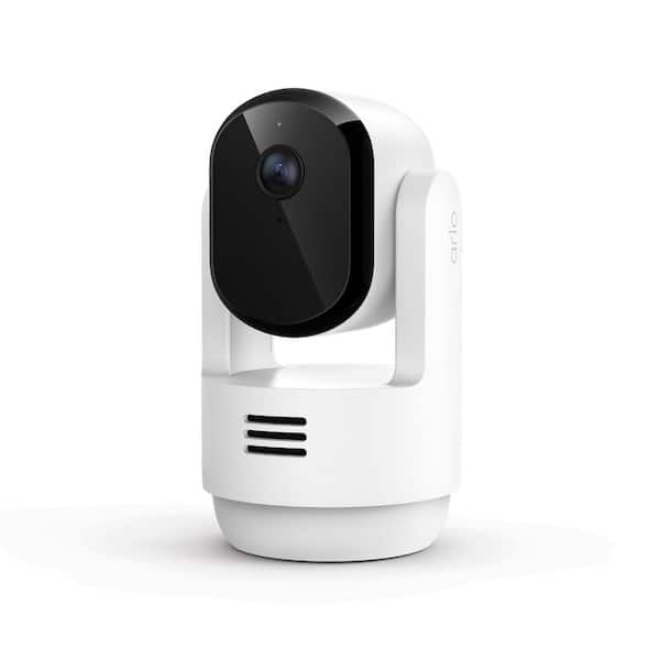 Essential Plug-in Indoor Pan and Tilt Security Camera 2K (3rd Gen) with Dual-Band Wi-Fi,Automatic Motion Tracking, White