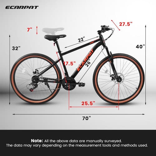Wheels Mountain Bike Carbon Steel Frame Disc Brakes Thumb