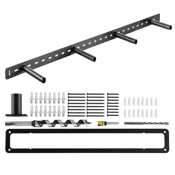 Floating Shelf Bracket 1 Pack 230 lbs. Weight Capacity 43 x 6 2 x 1.5 in. / 1092.2 x 157.4 x 38.1 mm Heavy Duty Black