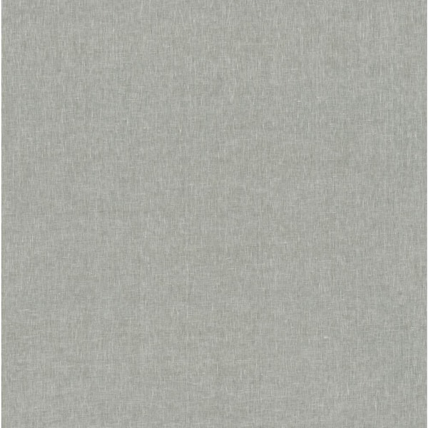 A-Street Prints Donmei Grey Linen Wallpaper Sample