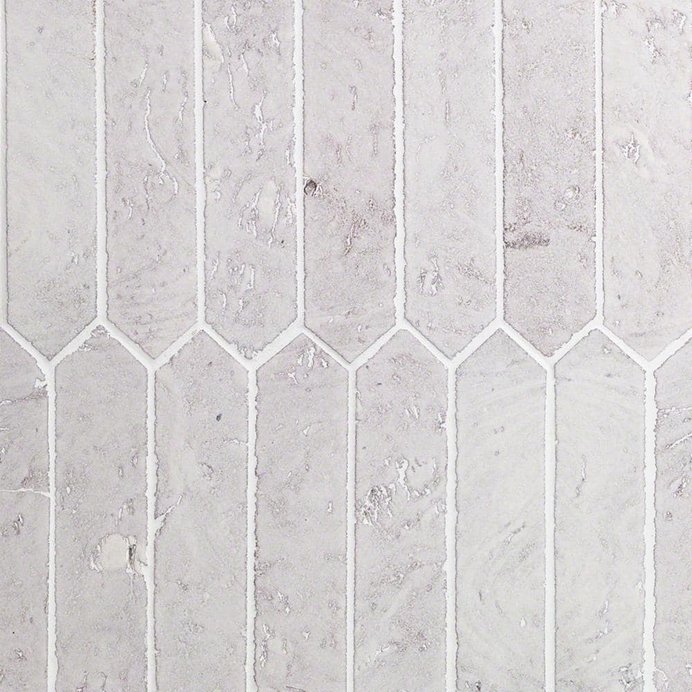 Belle White 2 in. x 8 in. x 8mm Glazed Picket Clay Wall Tile (81-Piece) (8.28 sq. ft. /case) price history on PriceWatchPro