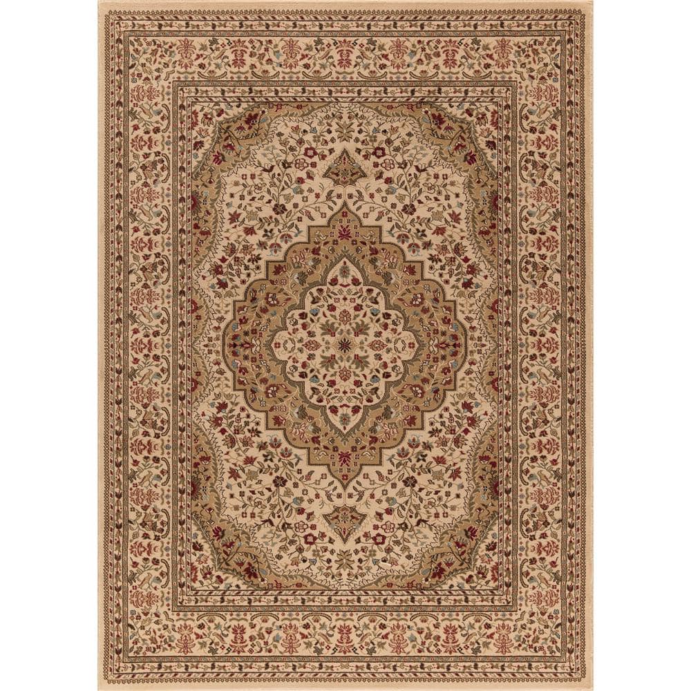 Ankara Kerman Ivory 9 ft. x 13 ft. Area Rug price history on PriceWatchPro