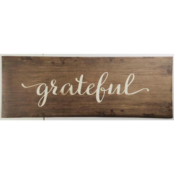 Grateful 19.6 in. x 55 in. Anti-Fatigue Kitchen Mat