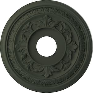 16 in. O.D. x 3-1/2 in. I.D. x 1 in. P Baltimore Thermoformed PVC Ceiling Medallion in UltraCover Satin Hunt Club Green