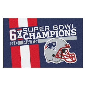 New England Patriots Dynasty Blue 5 ft. x 8 ft. Ulti-Mat Area Rug