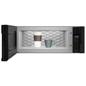 1.1 cu. ft. Over the Range Low Profile Microwave Hood Combination in Black