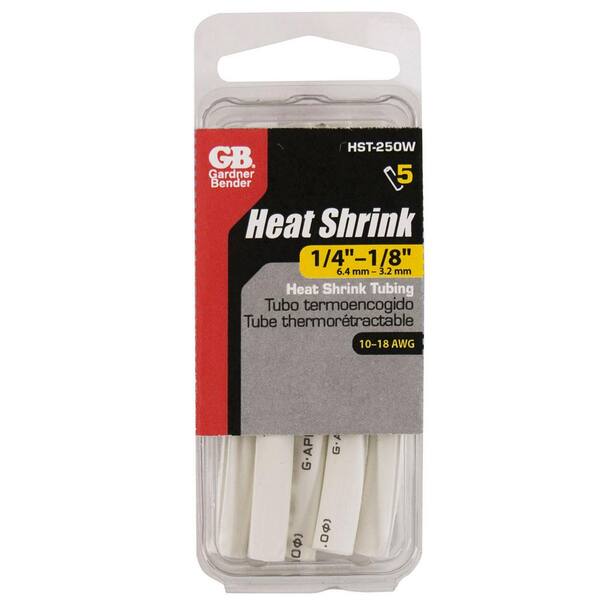 5 FT White 3/4" (19mm) Polyolefin Heat Shrink Tubing – 2:1 Ratio – Cable Sleeve – 225FWY