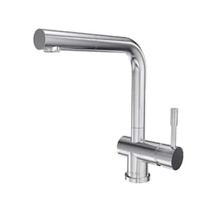 Nassau 1-Handle Pull Out Sprayer Kitchen Faucet (With Spray Feature) in Brushed Stainless