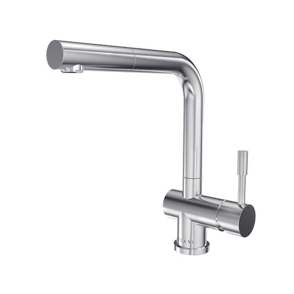 Lulani Nassau 1-Handle Pull Out Sprayer Kitchen Faucet (With Spray Feature) in Brushed Stainless