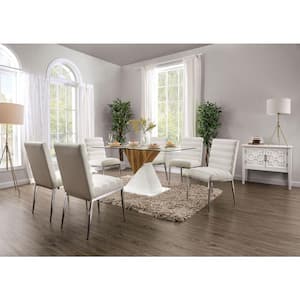 Jadore White Side Chairs (Set of 2)