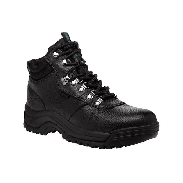 Propet Men's CliffWalker Waterproof 4'' Work Boots - Soft Toe - Black Size 9.5(W)