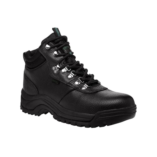 Propet Men's CliffWalker Waterproof 4'' Work Boots - Soft Toe - Black Size 7.5(M)