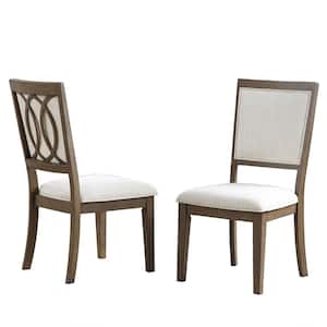 Bordeaux 18 in. Toffee Side Chair (Set of 2)