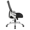 Office Star Products Screen Back Manager's Chair in Mesh Seat with PU  Padded Flip Arms with Silver Accents Black EM60926P-3M - Best Buy